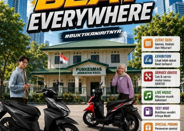 Beat Everywhere 2026 Hadir di Puskesmas Jembatan Kecil, Ada Servis Gratis hingga Test Ride Honda BeAT