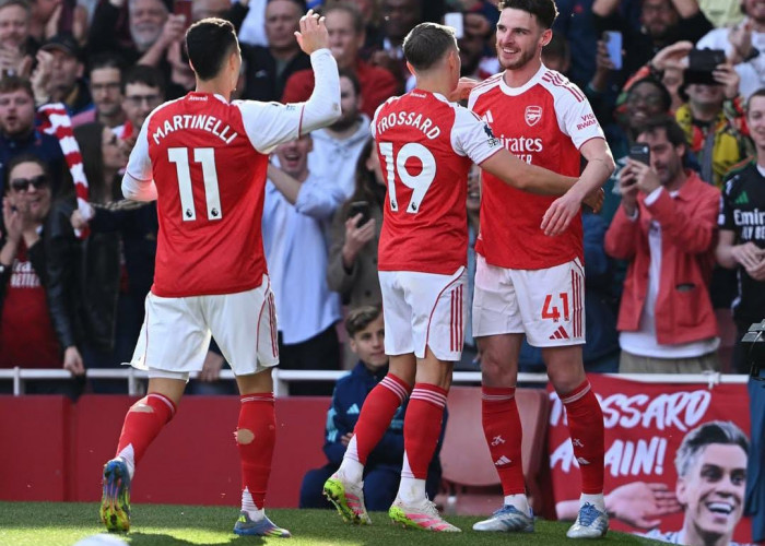 Declan Rice Jadi Pahlawan, Arsenal Kunci Tiket Liga Champions Lewat Kemenangan Tipis atas Newcastle