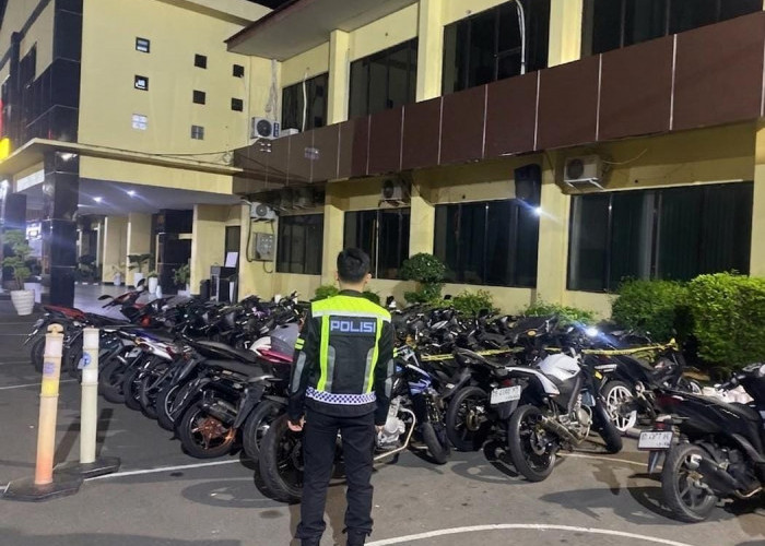 Patroli Malam Polresta Bengkulu Sita 16 Motor, Balap Liar dan Knalpot Brong Jadi Sasaran