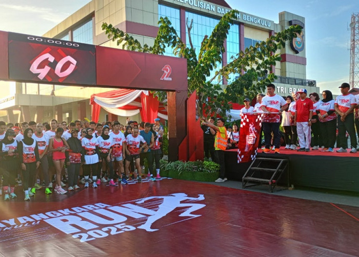 Meriah! Polda Bengkulu Gelar Bhayangkara Run 2025, Ini Pesan Hangat Kapolda