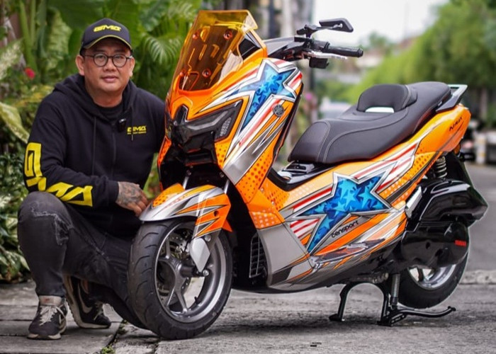 Modifikasi Yamaha NMAX “TURBO” ala Nakano Garage Usung Tema Balap Legendaris Jason DiSalvo, Bikin Pangling!