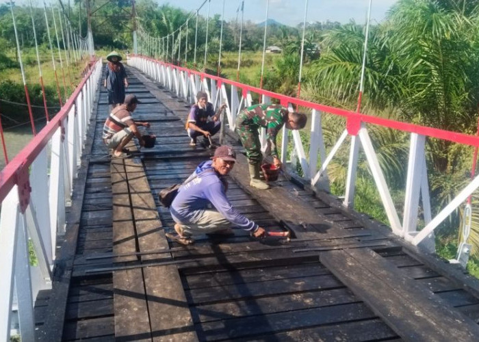 Dandim Bengkulu Ingatkan Warga, Jembatan Perintis Garuda Maksimal Dilintasi Kendaraan 2 Ton