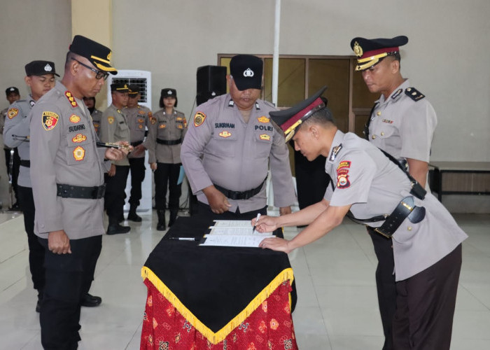Polresta Bengkulu Gelar Sertijab Kabag SDM, Ini Pejabat Barunya
