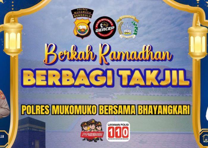 Berkah Ramadan 1447 H, Polres Mukomuko dan Bhayangkari Bagikan Takjil Gratis Setiap Hari