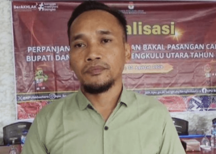 Hanya Ada Calon Tunggal, KPU Bengkulu Utara Perpanjang Pendaftaran Bakal Pasangan Calon Bupati