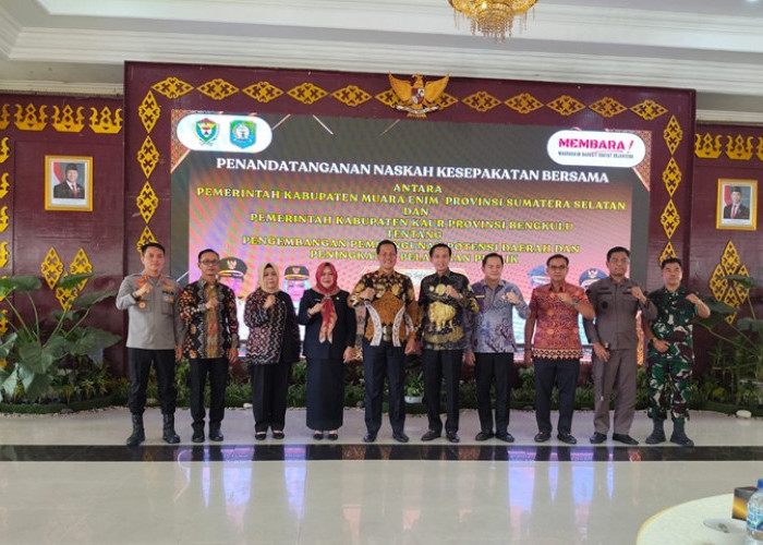 Merajut Asa untuk Kaur, Bupati Gusril Teken MoU Pembangunan Jalan Padang Guci-Muara Enim