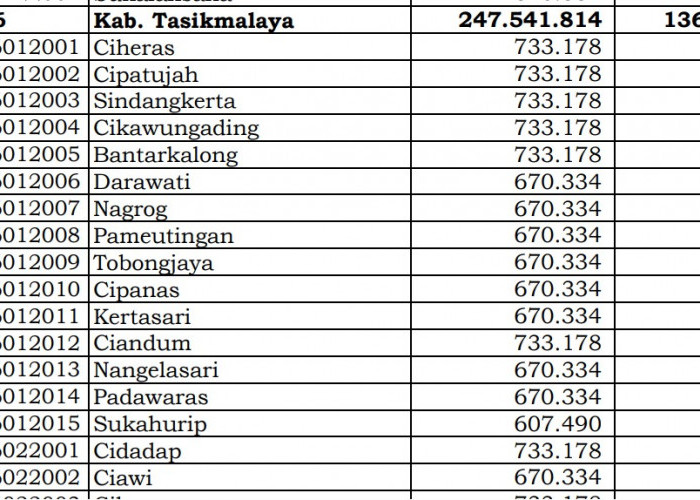 Simak Rincian Dana Desa 2024 Tasikmalaya 1, Jawa Barat! 258 Desa 1 Miliar