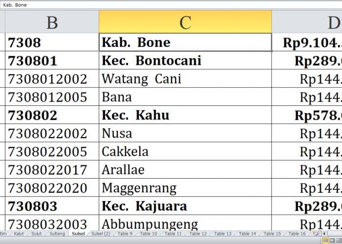 Daftar Desa di Kabupaten Bone, Pangkajene Kepulauan dan Barru Raih Dana Insentif Desa Tahun 2024