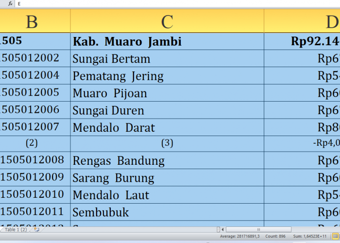 Desa Terbesar Penerima Dana Desa Muaro Jambi Provinsi Jambi Tahun 2025, Total Rp135,2 Miliar: Ini Rinciannya