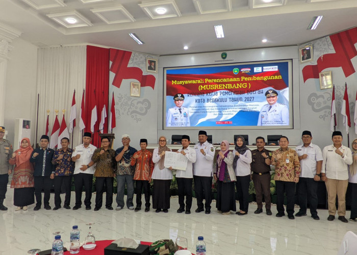 Musrenbang RKPD 2027 Digelar, Kota Bengkulu Fokus Infrastruktur dan Pariwisata