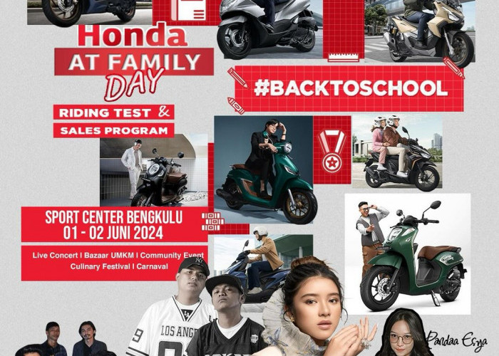 Honda AT Family Day di Sport Center 1-2 Juni, Berkesempatan Untung Rp3,5 Juta