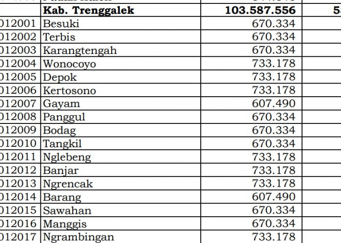 Berapa Rincian Dana Desa 2024 Trenggalek, Jawa Timur: di Sini Lengkapnya