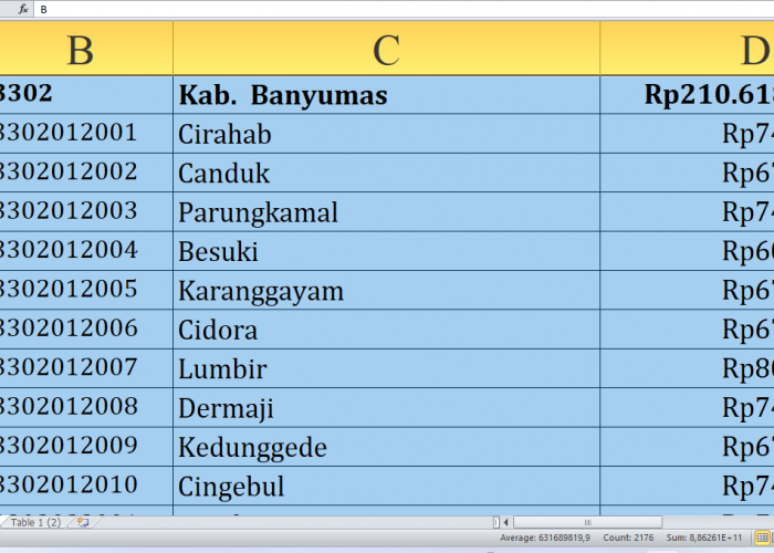 Rincian Dana Desa 2025 Banyumas Jawa Tengah Rp342,7 Miliar: di Sini Lengkap dari A-K