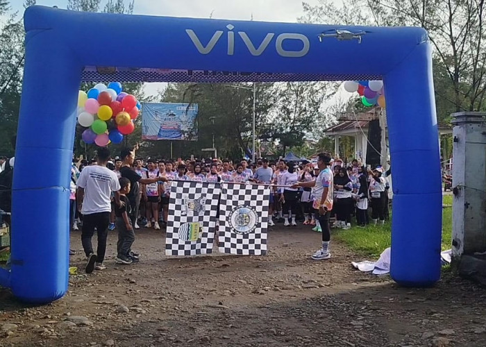 Viking Rafflesia Bengkulu Gelar Color Run 3K di Pantai Panjang, Meriahkan HUT ke-12