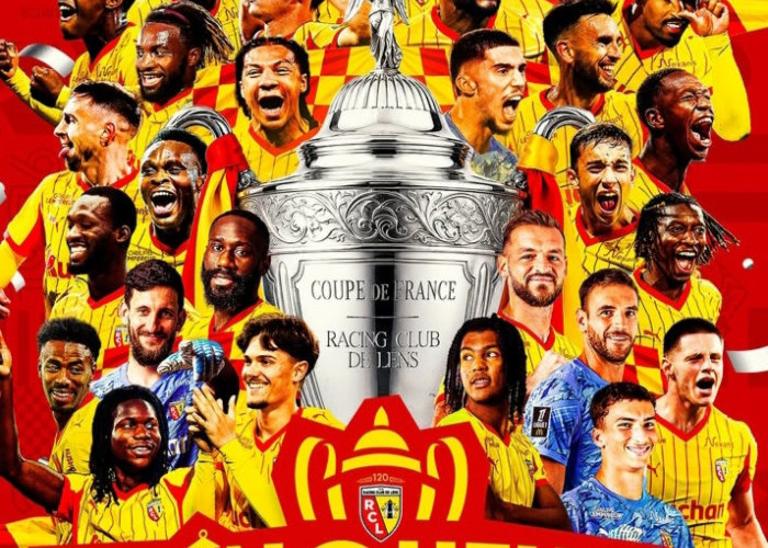 Lens Juara Piala Prancis 2026, Taklukkan Nice 3-1 di Final