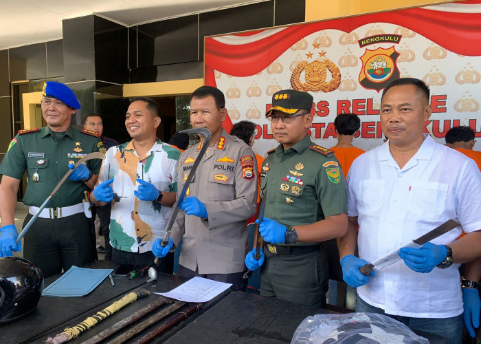 Polisi Tetapkan 9 Tersangka Geng Motor Penyerang Petugas Parkir RS DKT Bengkulu, 4 Remaja Dipulangkan