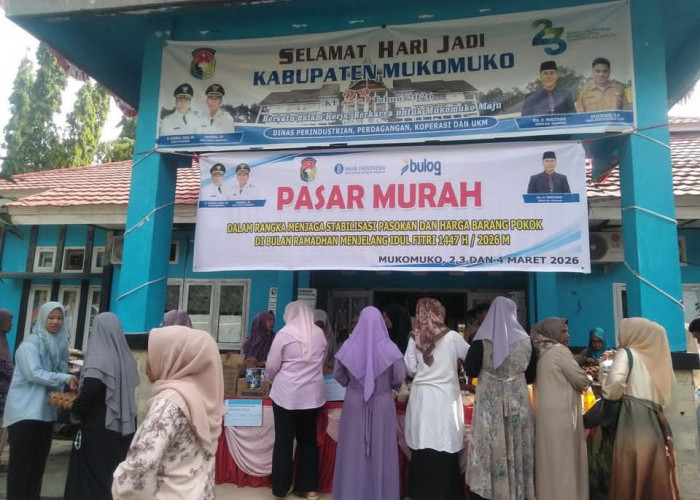 Antisipasi Lonjakan Harga Jelang Lebaran, Disperindag Mukomuko Gelar Pasar Murah