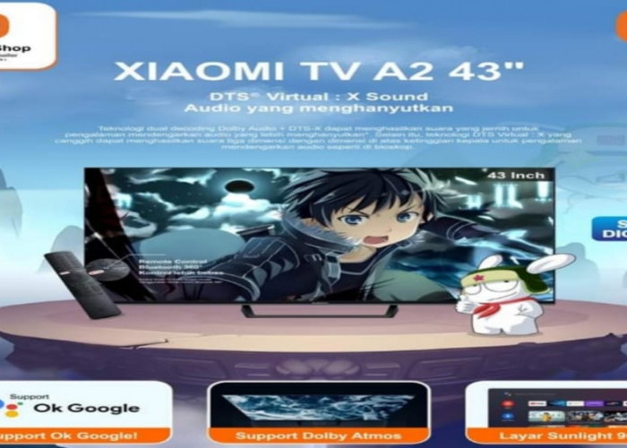 Smart TV Xiaomi A2 FHD 43 Inch, Rekomendasi Terbaik untuk Keluarga, Intip Kecanggihannya di Sini