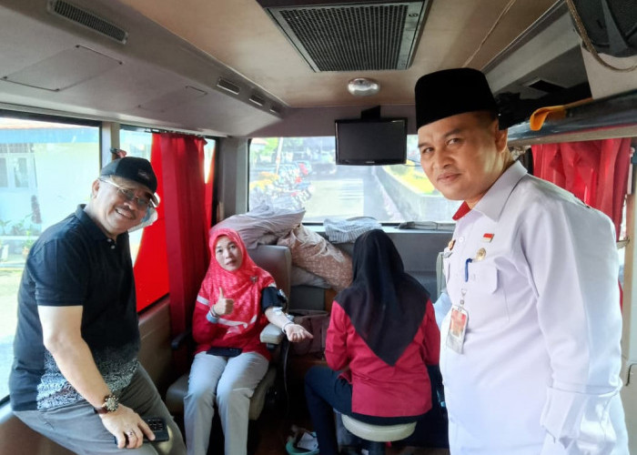 Sekda Bengkulu Dorong Budaya Peduli, Apel Pagi Inspektorat Dilanjutkan Aksi Donor Darah