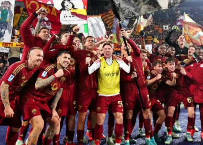 AS Roma Menang Telak 2-0 atas Lazio dalam Derby Della Capitale, Loncat ke Peringkat 10 Liga Italia