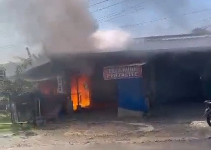 Warung Makan di Muara Dua Ludes Terbakar, Bara Bekas Bakar Sampah Diduga Jadi Pemicu
