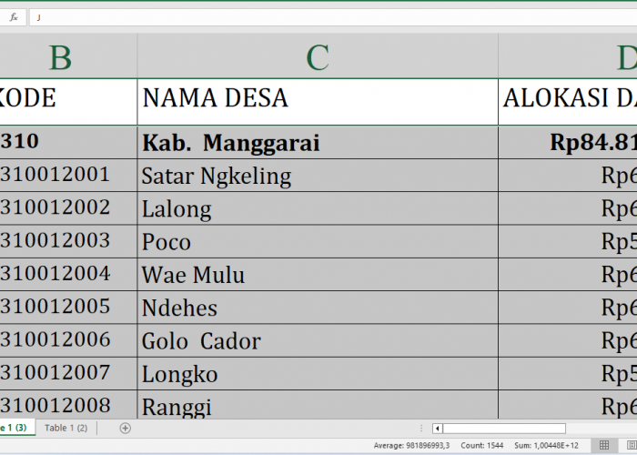 Berapa Rincian Dana Desa 2025 untuk Desa di Manggarai Nusa Tenggara Timur? Rp123,3 Miliar, Berikut Lengkapnya