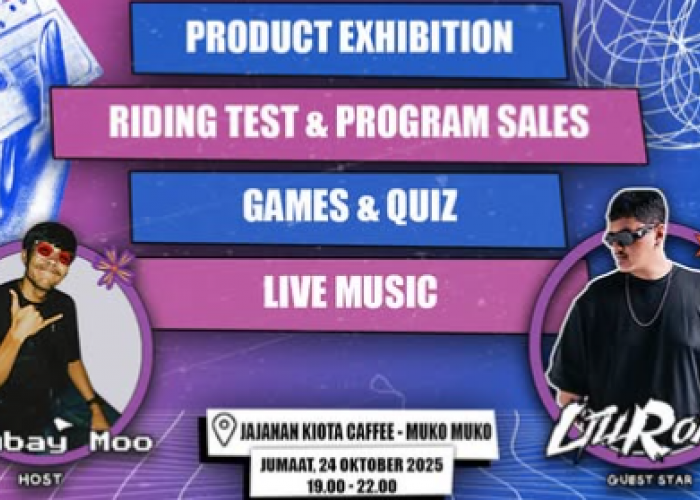 Honda Night Vibes Siap Guncang Mukomuko! Seru-seruan Bareng Lil Rons di Jajanan Kiota Caffee!