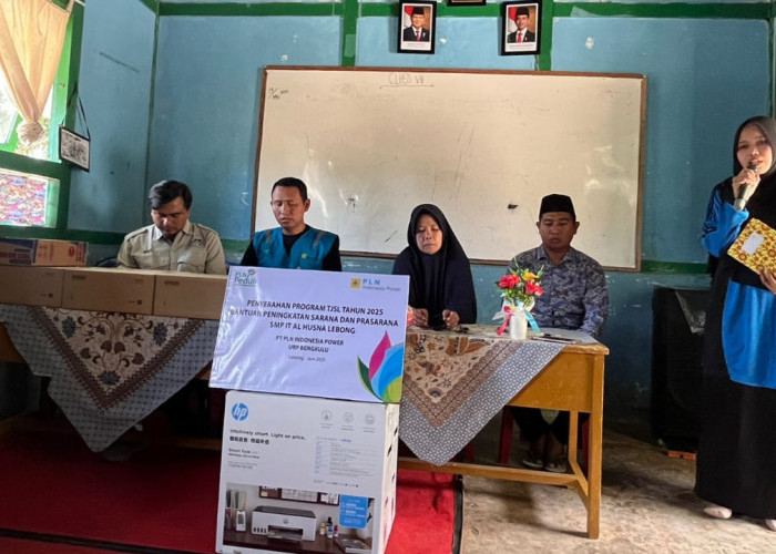 Kontribusi Nyata Bagi Dunia Pendidikan, PLN Indonesia Power UBP Bengkulu Salurkan Bantuan di Kabupaten Lebong