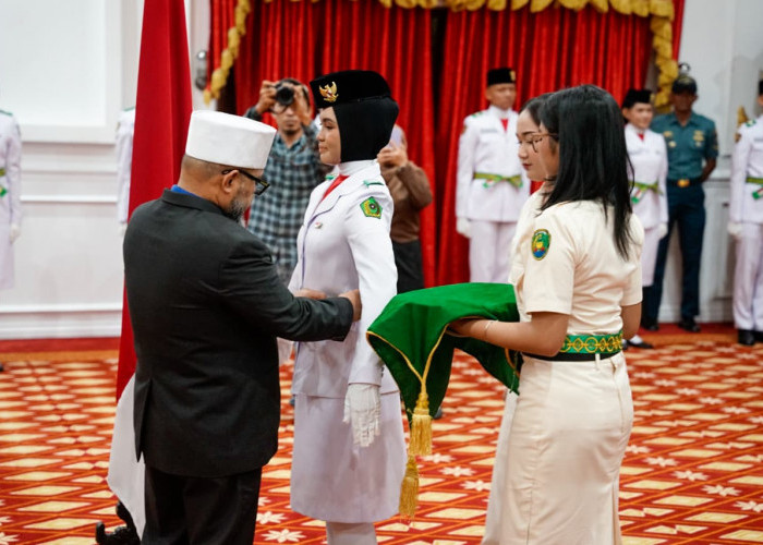 28 Paskibraka Bengkulu Dikukuhkan, Helmi Hasan Titip Amanah Jelang 17 Agustus