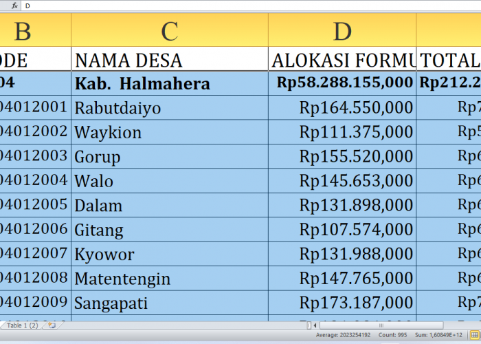 Rp212,2 Miliar Dana Desa 2025 untuk Halmahera Selatan Provinsi Maluku Utara: Berikut Rincian dan Desa Penerima