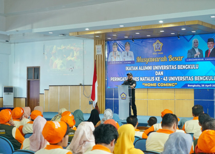Momentum Dies Natalis ke-43, Helmi Hasan Aklamasi Jadi Ketua IKAL UNIB 2025–2030