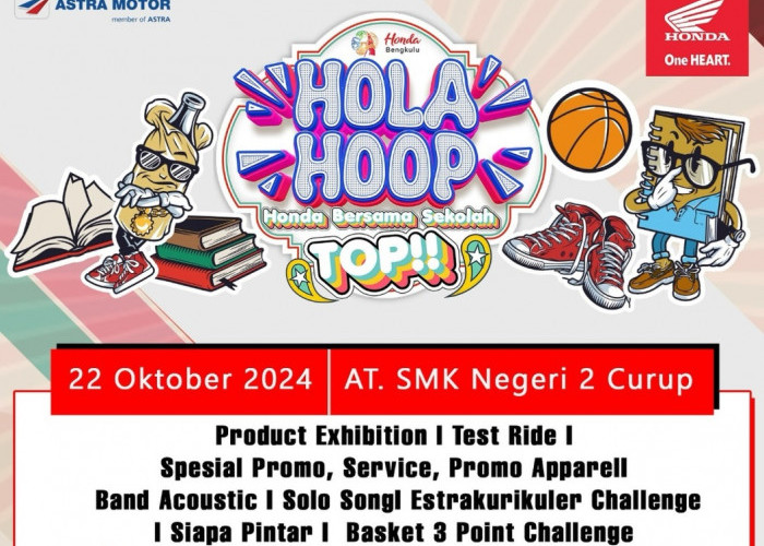 Event Holahoop 2024 Persembahan Astra Motor Bengkulu Hadir di SMKN 2 Curup dengan Kegiatan Seru!