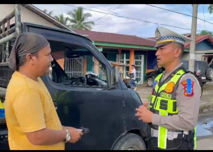 Satlantas Polres Mukomuko Amankan Puluhan Kendaraan di Hari Pertama Operasi Nala