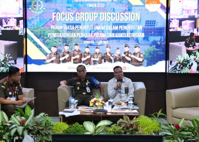 Kajati Bengkulu Tekankan Pentingnya Sikap Progresif Jaksa, FGD Hari Bhakti Adhyaksa ke-63