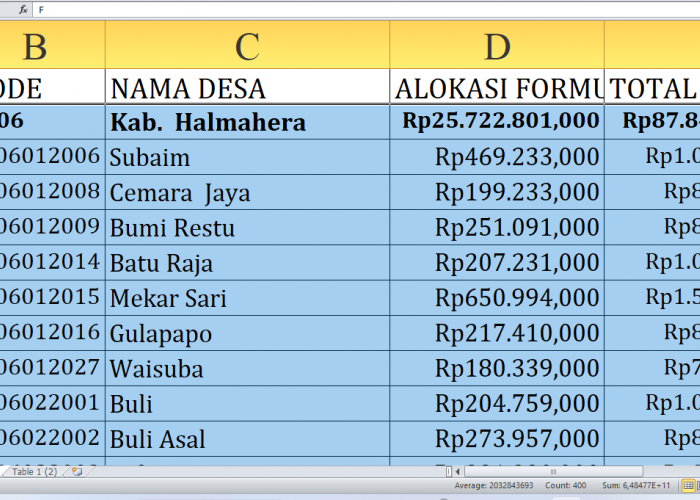 Dana Desa Tahun 2025 Banjir ke Halmahera Timur Provinsi Maluku Utara! Desa Mana yang Paling Beruntung?