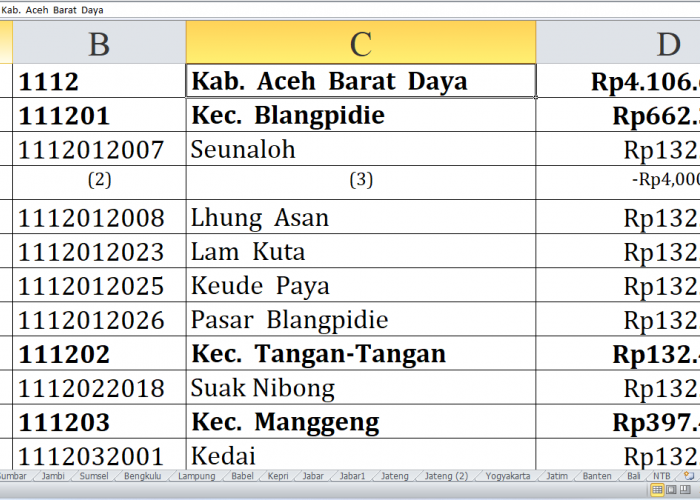 Desa di Kabupaten Aceh Barat Daya, Gayo Lues dan Aceh Jaya Raih Dana Insentif Desa Tahun 2024