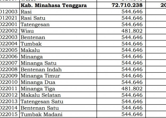 Dana Desa Tiap Desa 2024 di Minahasa Tenggara, Sulawesi Utara: 3 Desa 1 Miliar