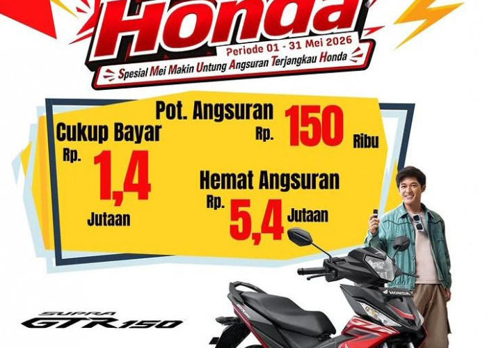 Promo Semangat Honda Mei 2026, Cukup Bayar Rp1,4 Juta Bisa Bawa Pulang Supra GTR 150
