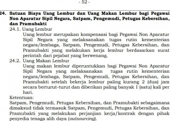 PMK 32/2025 Terbit, ASN Berhak Uang Makan Lembur Usai Kerja 2 Jam Berturut-Turut