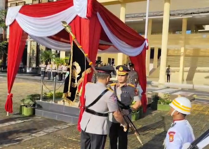 Polda Bengkulu Gelar Farewell and Welcome Parade, Tongkat Komando Kapolda Resmi Berganti