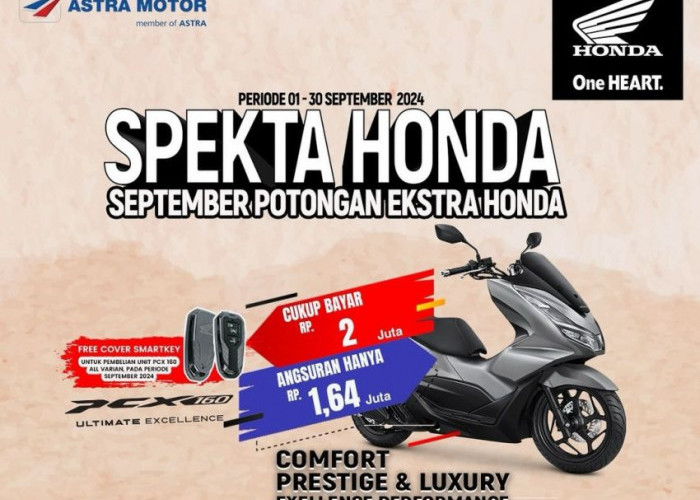 Dapatkan Honda PCX 160 dengan DP Hanya Rp1,5 Juta – Promo Spesial dari Astra Motor Bengkulu!