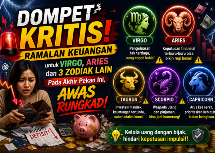 Dompet Kritis! Ramalan Keuangan untuk Virgo, Aries dan 3 Zodiak Lain Pada Akhir Pekan Ini, Awas Rungkad!