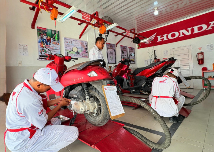 SMKN 3 Mandau Jadi SMK Mitra Binaan Astra Honda Pertama di Riau Operasikan Pos AHASS TEFA