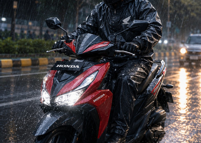 Cuaca Tak Menentu, Pengendara Motor Wajib Terapkan 7 Tips #Cari_Aman