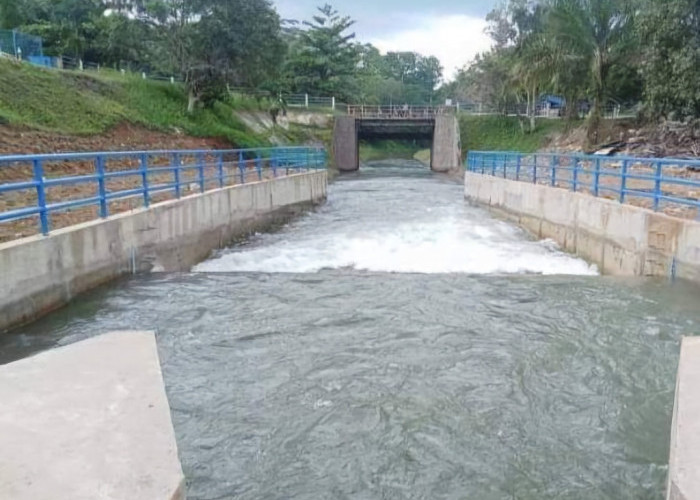 Irigasi Sayap Kiri Bendung Air Manjunto Mukomuko Dibuka, Petani Diminta Maksimalkan Produksi Beras