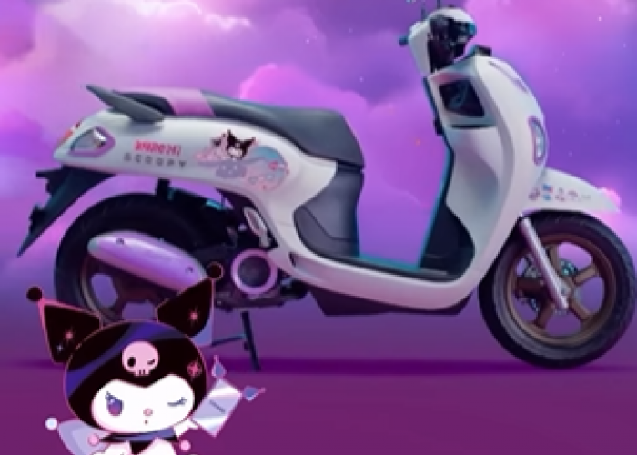 Honda Scoopy Kuromi Limited Edition Resmi Hadir di Bengkulu, Kolaborasi Super Kawaii yang Bikin 'Kuromi Fever'