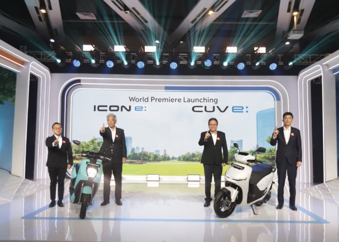 AHM Luncurkan 2 Model Sepeda Motor Listrik Terbaru: Honda ICON e: dan CUV e: