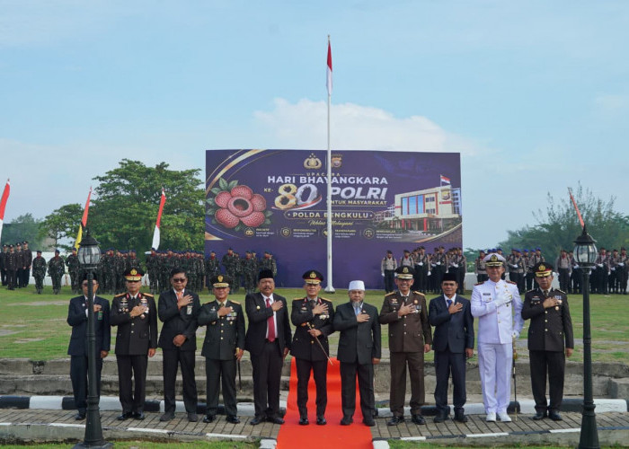 Hari Bhayangkara ke-80 Perdana Digelar di Benteng Marlborough, Angkat Nilai Sejarah Bengkulu