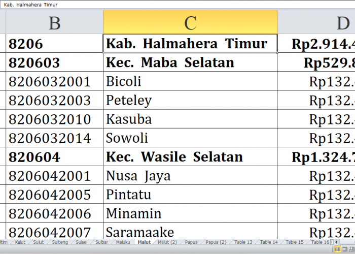 Desa di Kabupaten Halmahera Timur, Pulau Morotai dan Pulau Taliabu Raih Dana Insentif Desa Tahun 2024