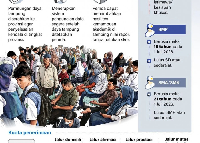 INFO GRAFIK: Ketentuan Penerimaan Murid Baru 2026/2027